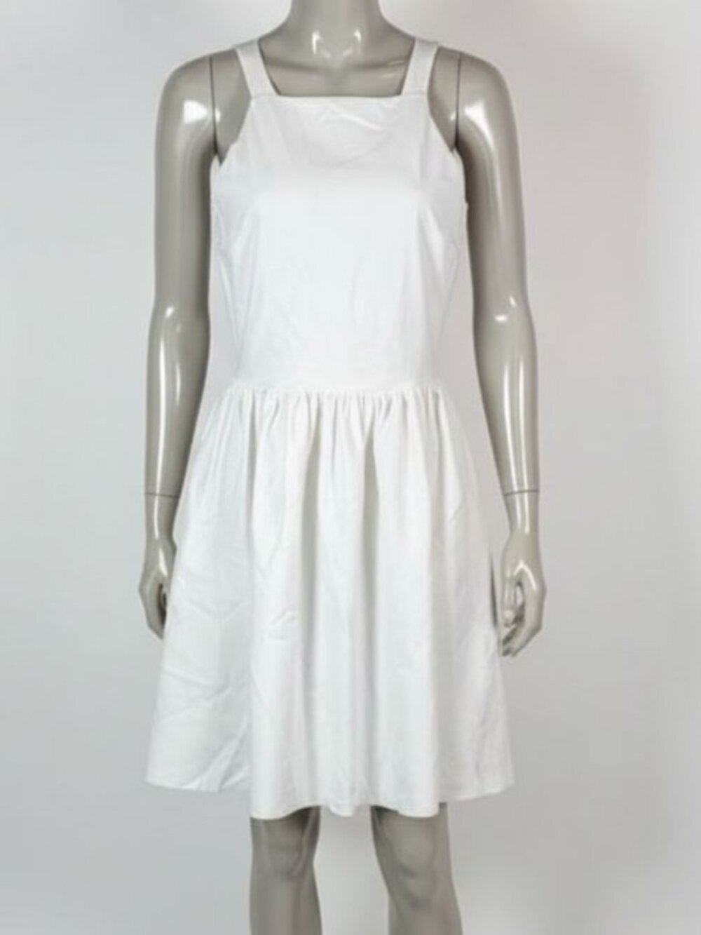 Chiara Boni La Petite Robe Women White Fit & Flare Sleeveless Minidress Size 38